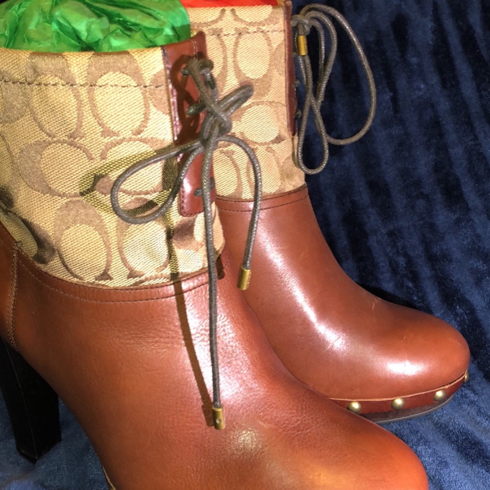 Coach Boot Style Heels - Picture 3 of 3